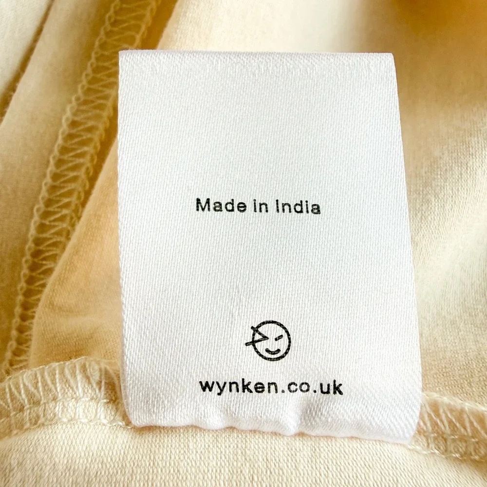 NWT Wynken Graphic Logo Tee Cream Short Sleeve Cotton Baby T-Shirt 1Y (12 mos)